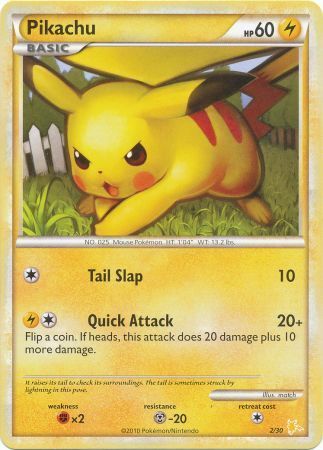 Pikachu (2/30) [HeartGold & SoulSilver: Trainer Kit - Raichu] | Good Games Cannington