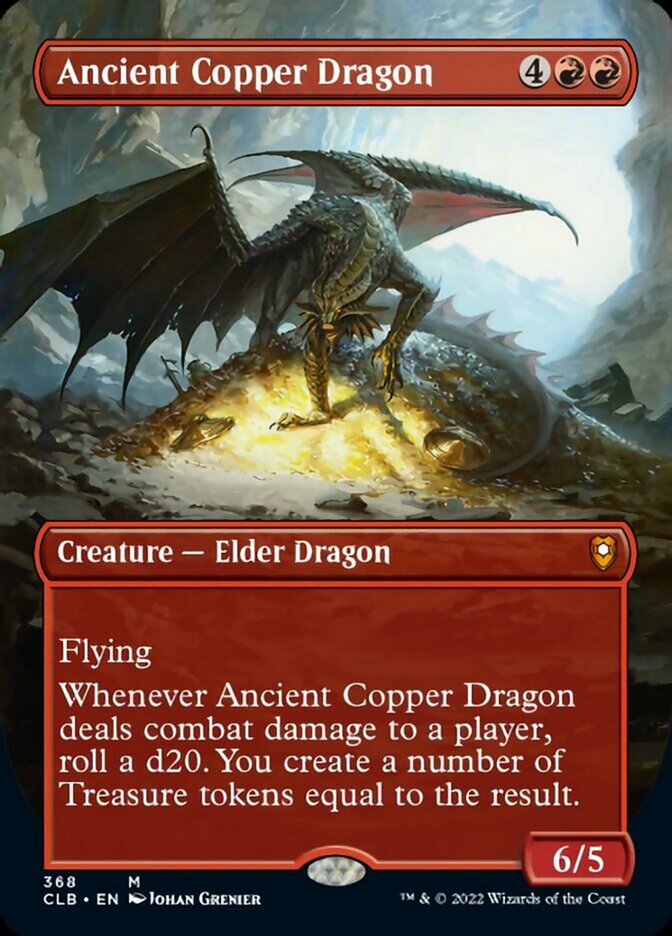 Ancient Copper Dragon (Borderless Alternate Art) [Commander Legends: Battle for Baldur's Gate] | Good Games Cannington