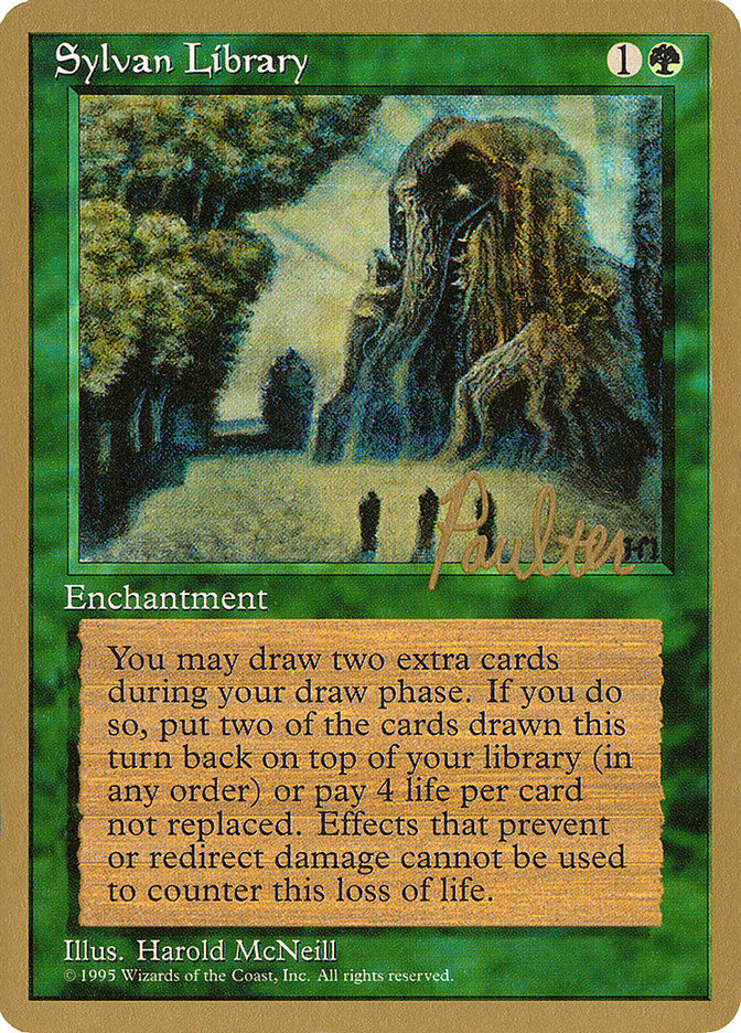 Sylvan Library (Preston Poulter) [Pro Tour Collector Set] | Good Games Cannington