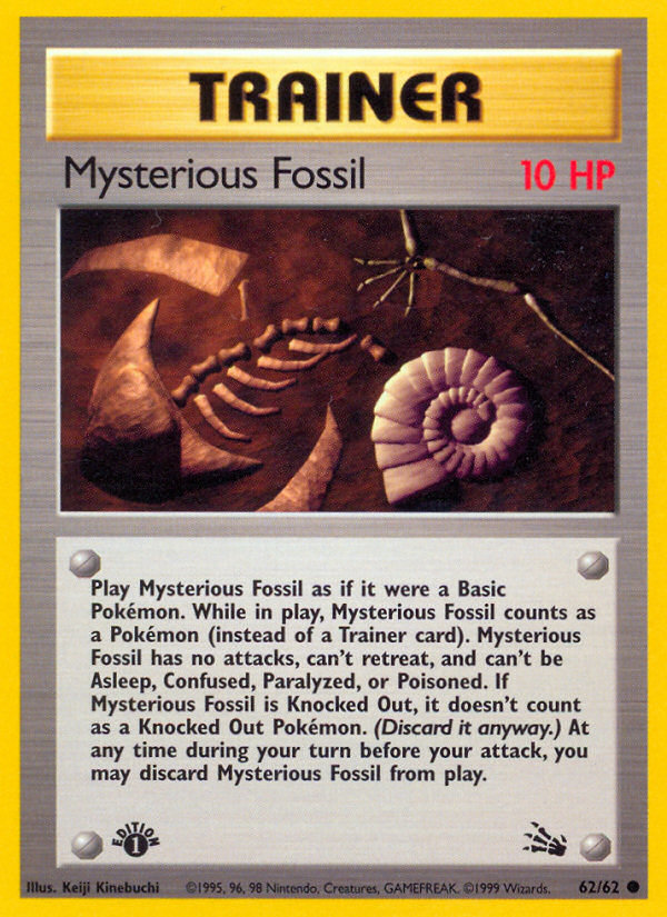 Mysterious Fossil (62/62) [Fossil 1st Edition] | Good Games Cannington
