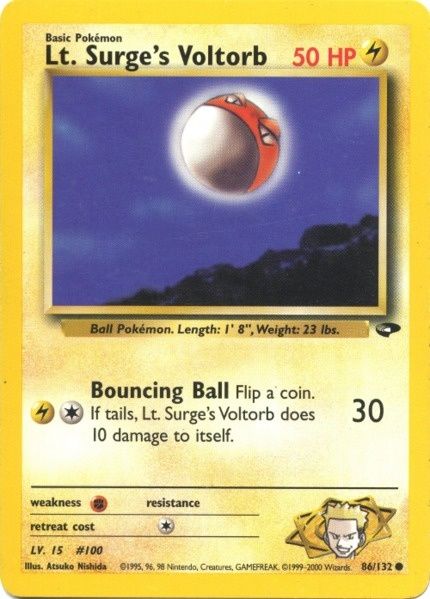 Lt. Surge's Voltorb (86/132) [Gym Challenge Unlimited] | Good Games Cannington
