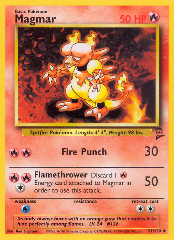 Magmar (51/130) [Base Set 2] | Good Games Cannington
