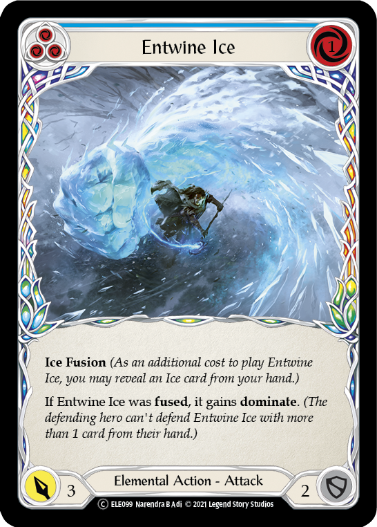 Entwine Ice (Blue) [U-ELE099] Unlimited Rainbow Foil | Good Games Cannington