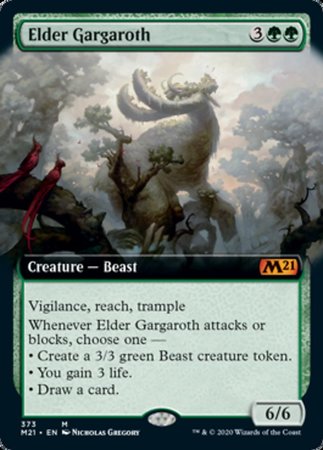 Elder Gargaroth (Extended Art) [Core Set 2021] | Good Games Cannington