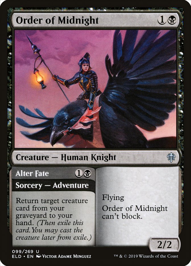 Order of Midnight // Alter Fate [Throne of Eldraine] | Good Games Cannington