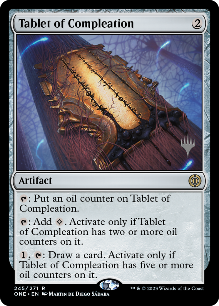 Tablet of Compleation (Promo Pack) [Phyrexia: All Will Be One Promos] | Good Games Cannington