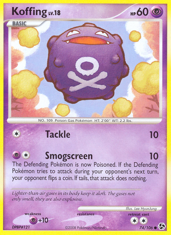 Koffing (74/106) [Diamond & Pearl: Great Encounters] | Good Games Cannington