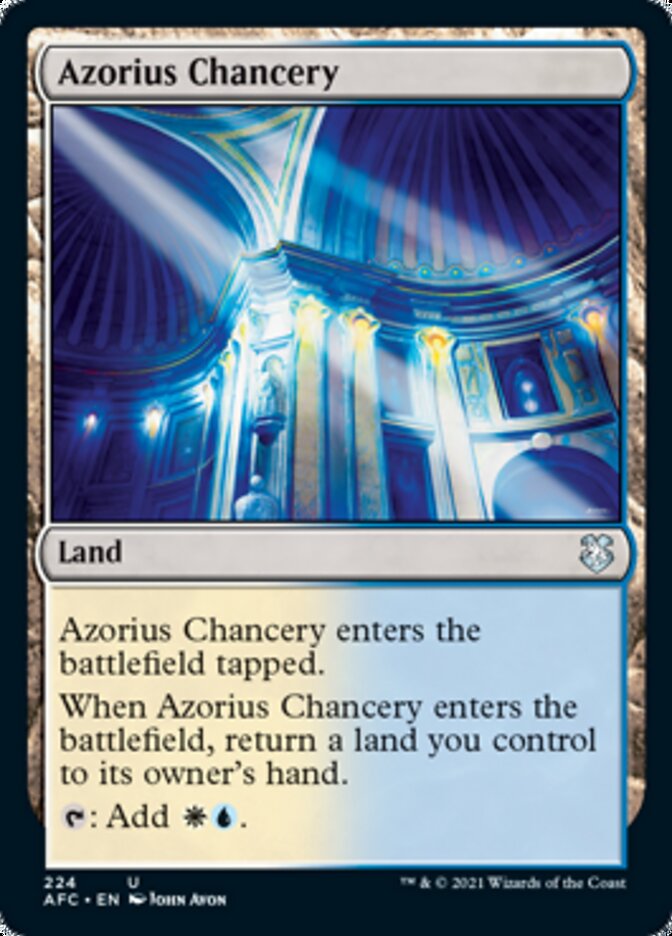 Azorius Chancery [Dungeons & Dragons: Adventures in the Forgotten Realms Commander] | Good Games Cannington