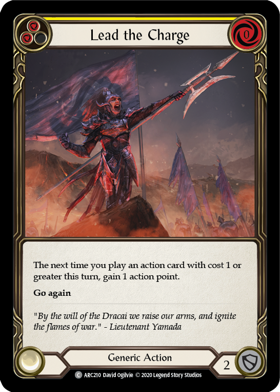 Lead the Charge (Yellow) [U-ARC210] Unlimited Normal | Good Games Cannington