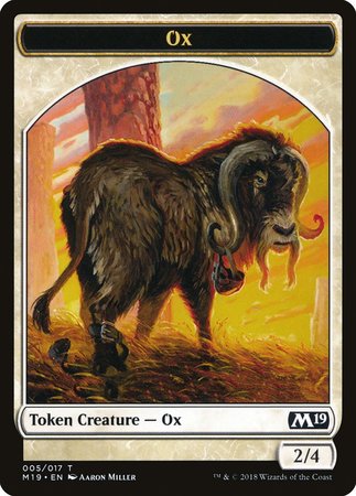 Ox Token [Core Set 2019 Tokens] | Good Games Cannington