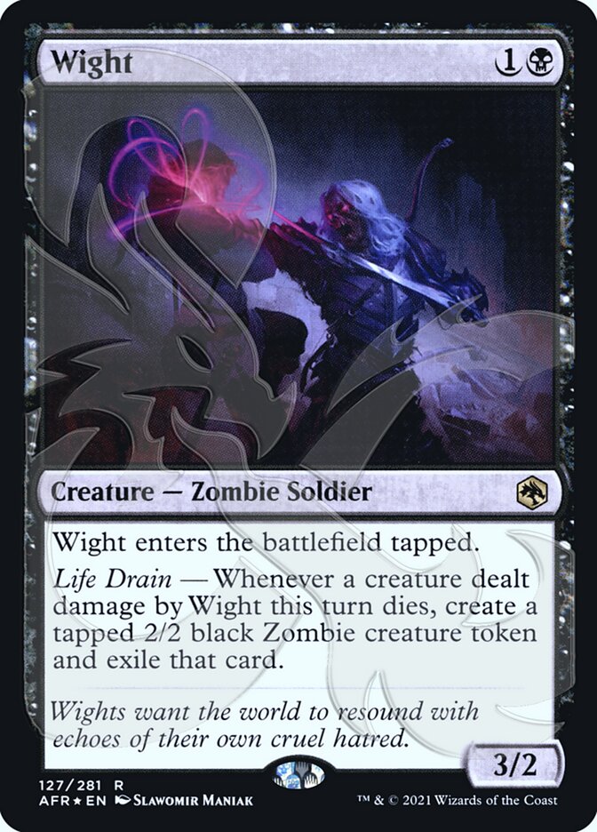 Wight (Ampersand Promo) [Dungeons & Dragons: Adventures in the Forgotten Realms Promos] | Good Games Cannington