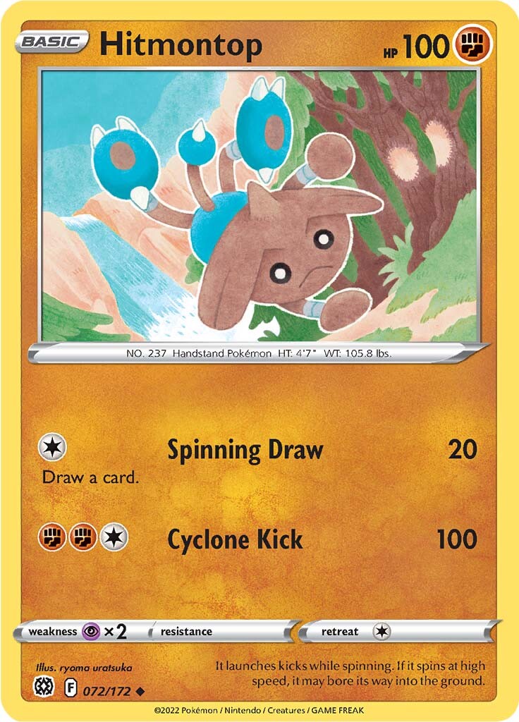 Hitmontop (072/172) [Sword & Shield: Brilliant Stars] | Good Games Cannington