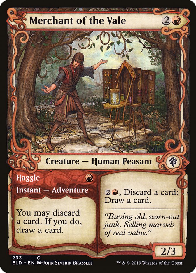 Merchant of the Vale // Haggle (Showcase) [Throne of Eldraine] | Good Games Cannington