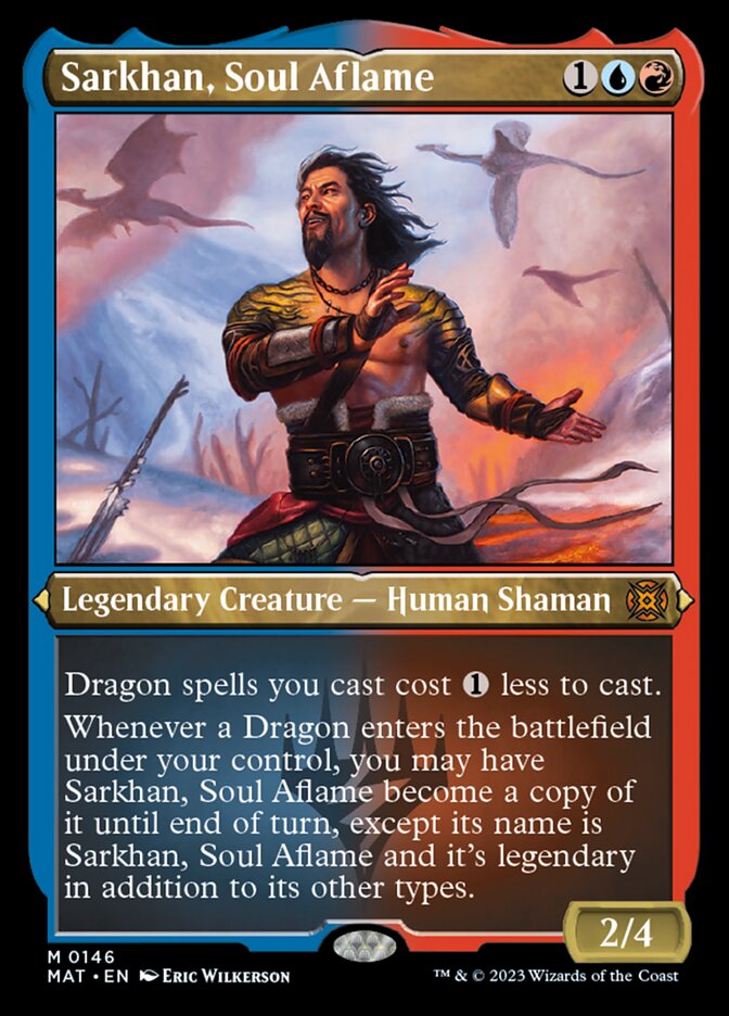 Sarkhan, Soul Aflame (Foil Etched) [March of the Machine: The Aftermath] | Good Games Cannington