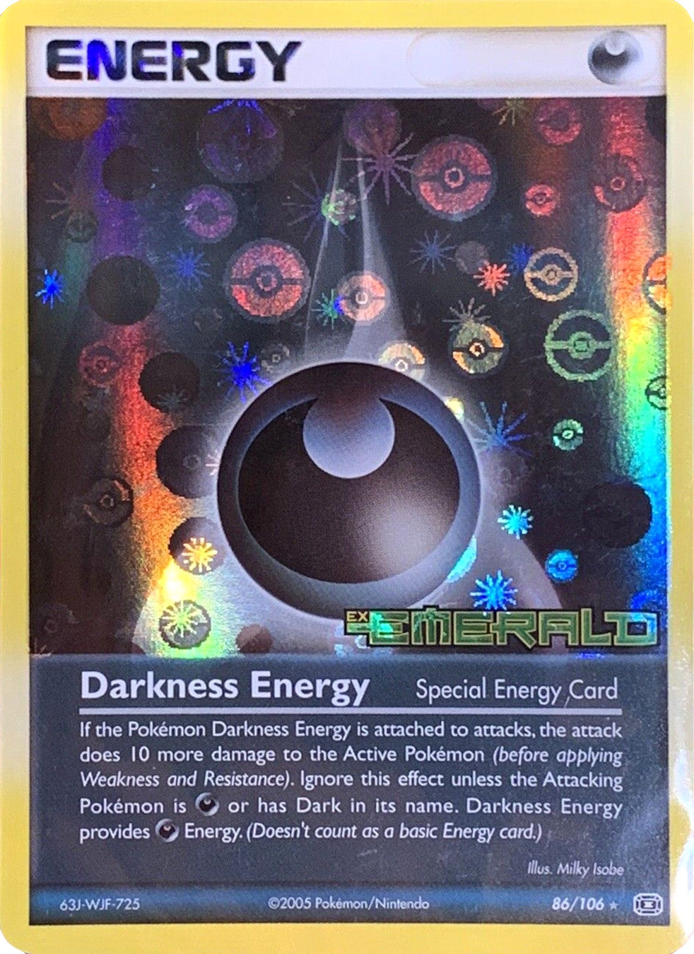 Darkness Energy (86/106) (Stamped) [EX: Emerald] | Good Games Cannington