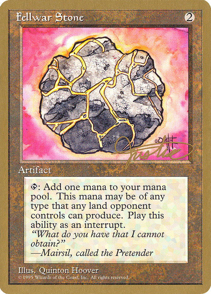 Fellwar Stone (Mark Justice) [Pro Tour Collector Set] | Good Games Cannington