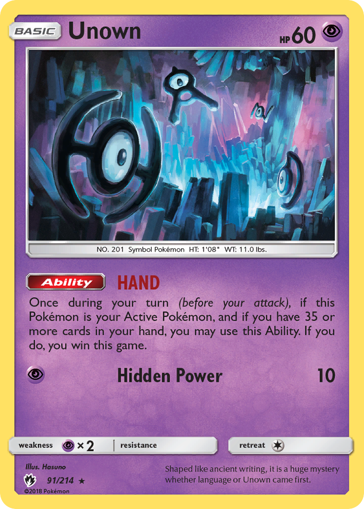 Unown (91/214) [Sun & Moon: Lost Thunder] | Good Games Cannington