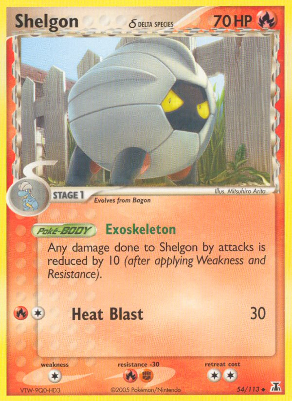 Shelgon (54/113) (Delta Species) [EX: Delta Species] | Good Games Cannington