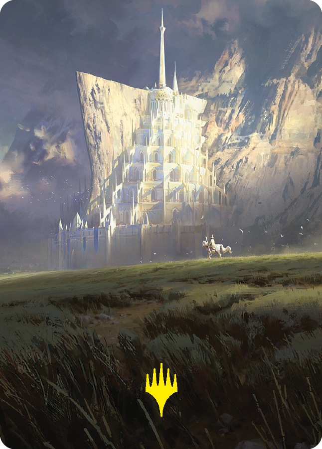 Minas Tirith Art Card (Gold-Stamped Signature) [The Lord of the Rings: Tales of Middle-earth Art Series] | Good Games Cannington