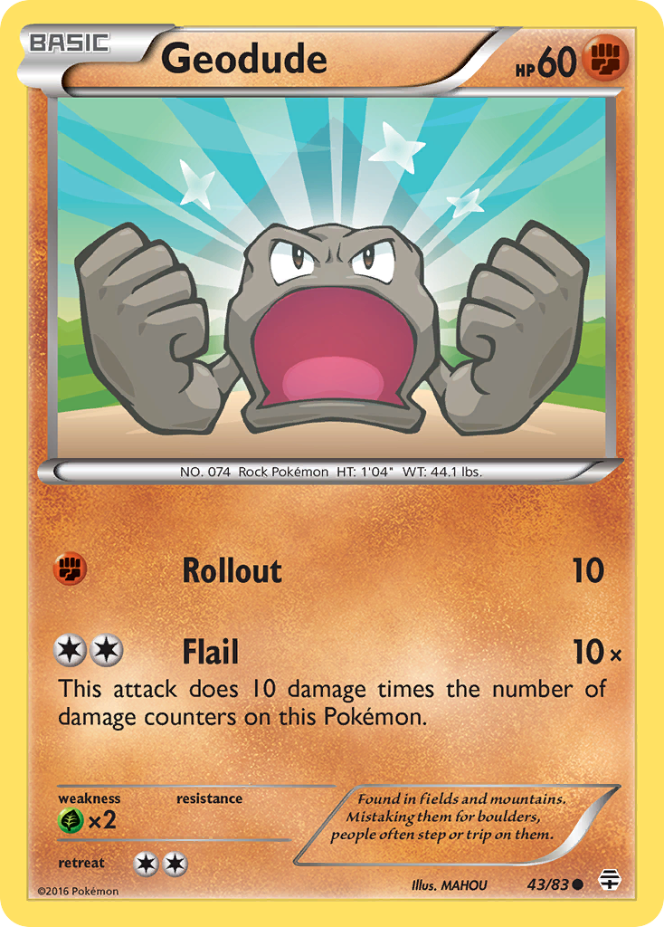 Geodude (43/83) [XY: Generations] | Good Games Cannington