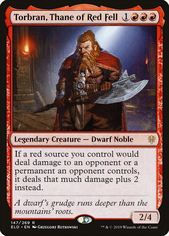 Torbran, Thane of Red Fell [Throne of Eldraine] | Good Games Cannington