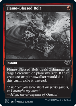 Flame-Blessed Bolt [Innistrad: Double Feature] | Good Games Cannington