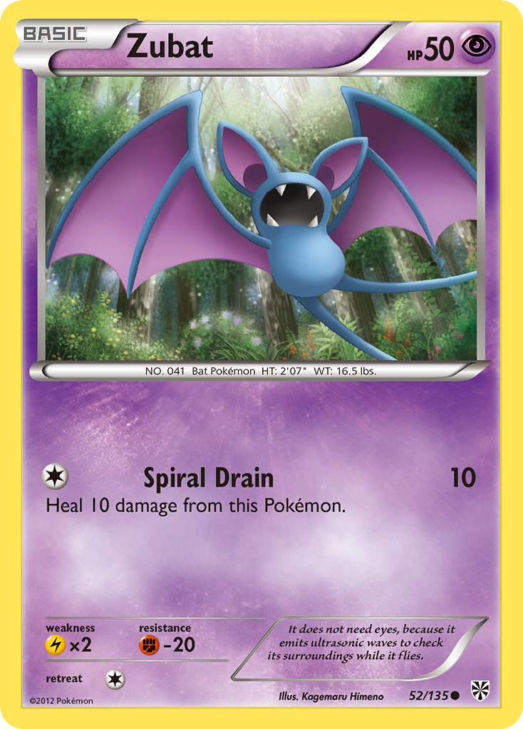 Zubat (52/135) [Black & White: Plasma Storm] | Good Games Cannington