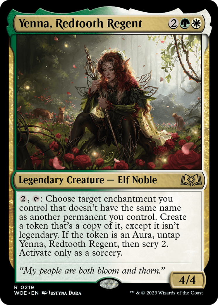 Yenna, Redtooth Regent [Wilds of Eldraine Prerelease Promos] | Good Games Cannington