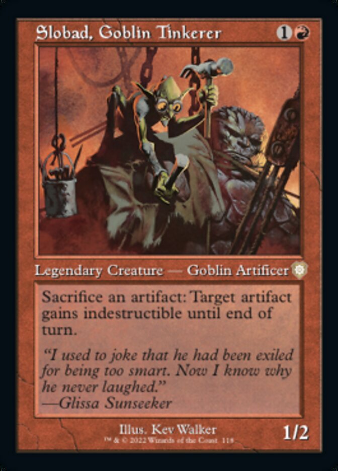 Slobad, Goblin Tinkerer (Retro) [The Brothers' War Commander] | Good Games Cannington