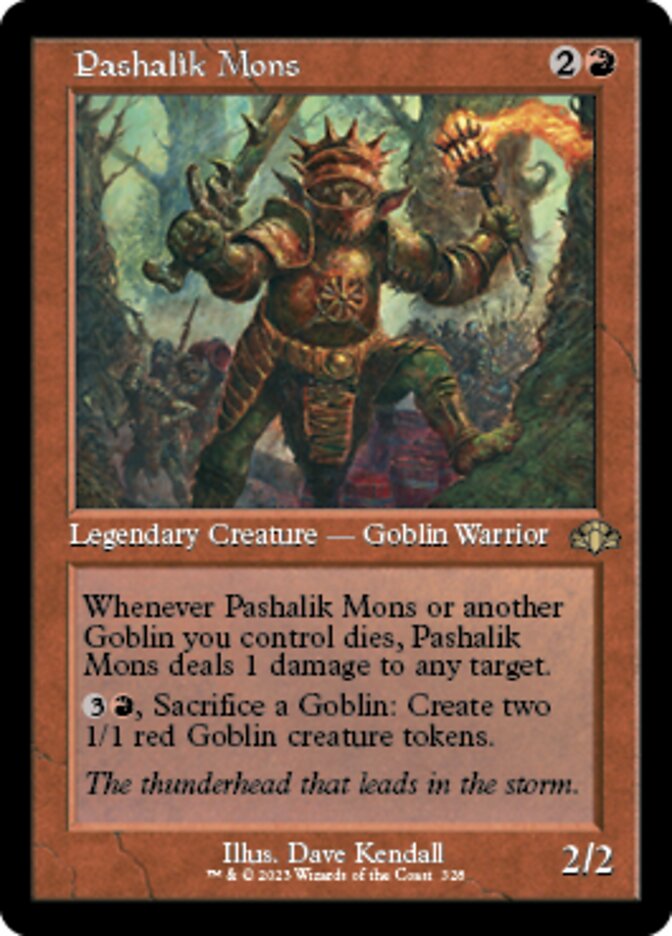 Pashalik Mons (Retro) [Dominaria Remastered] | Good Games Cannington