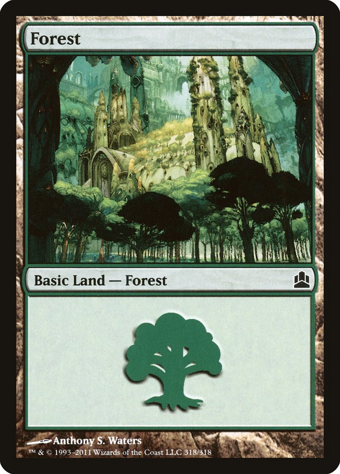 Forest (318) [Commander 2011] | Good Games Cannington