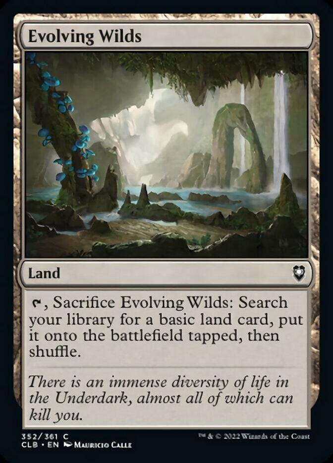Evolving Wilds [Commander Legends: Battle for Baldur's Gate] | Good Games Cannington