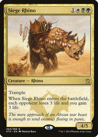 Siege Rhino [Khans of Tarkir] | Good Games Cannington