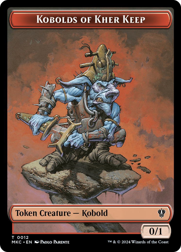 Gold // Kobolds of Kher Keep Double-Sided Token [Murders at Karlov Manor Commander Tokens] | Good Games Cannington