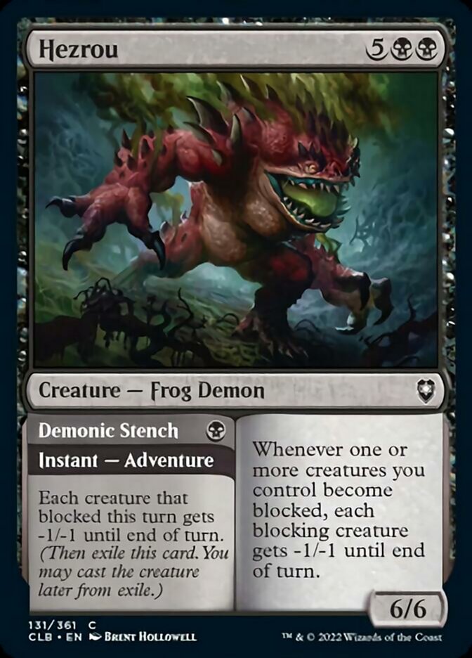 Hezrou // Demonic Stench [Commander Legends: Battle for Baldur's Gate] | Good Games Cannington
