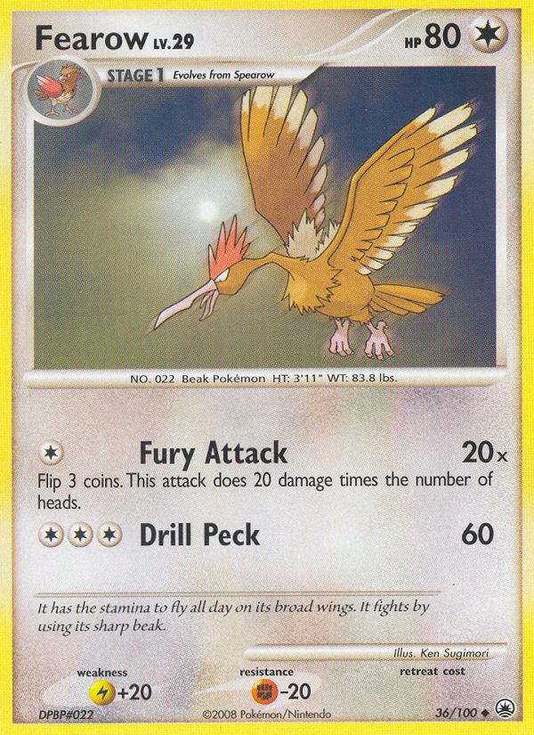 Fearow (36/100) [Diamond & Pearl: Majestic Dawn] | Good Games Cannington