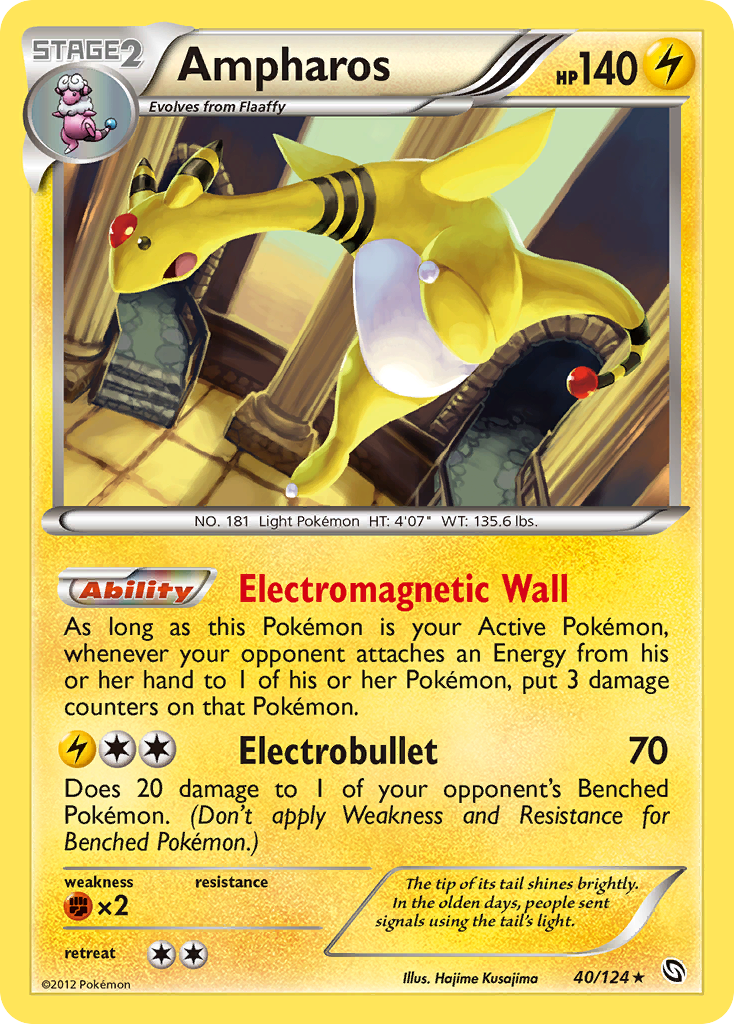 Ampharos (40/124) [Black & White: Dragons Exalted] | Good Games Cannington