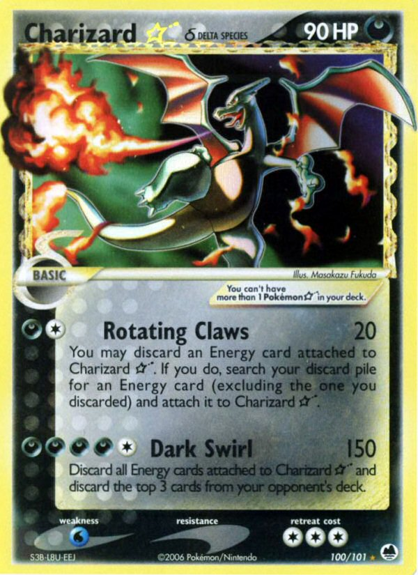 Charizard Star (100/101) (Delta Species) [EX: Dragon Frontiers] | Good Games Cannington