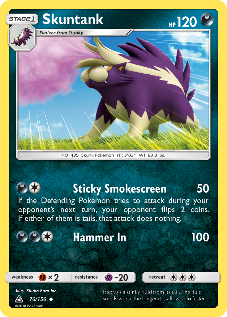 Skuntank (76/156) [Sun & Moon: Ultra Prism] | Good Games Cannington