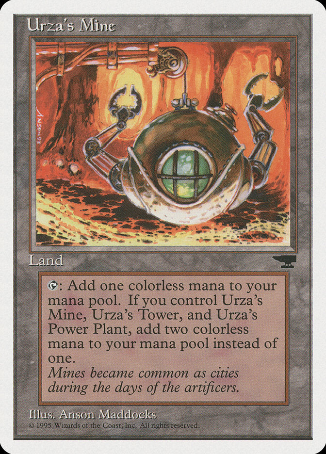 Urza's Mine (Orange Background) [Chronicles] | Good Games Cannington