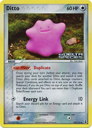 Ditto (35/113) (Stamped) [EX: Delta Species] | Good Games Cannington