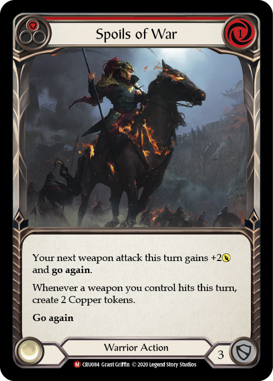 Spoils of War [CRU084] 1st Edition Rainbow Foil | Good Games Cannington