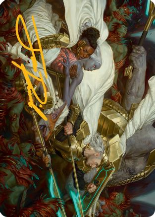 Storm the Seedcore Art Card (Gold-Stamped Signature) [March of the Machine Art Series] | Good Games Cannington