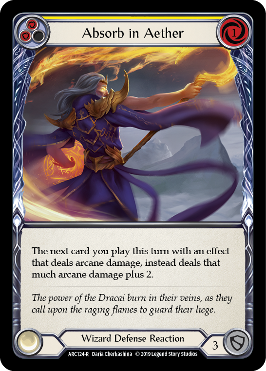 Absorb in Aether (Yellow) [ARC124-R] 1st Edition Normal | Good Games Cannington