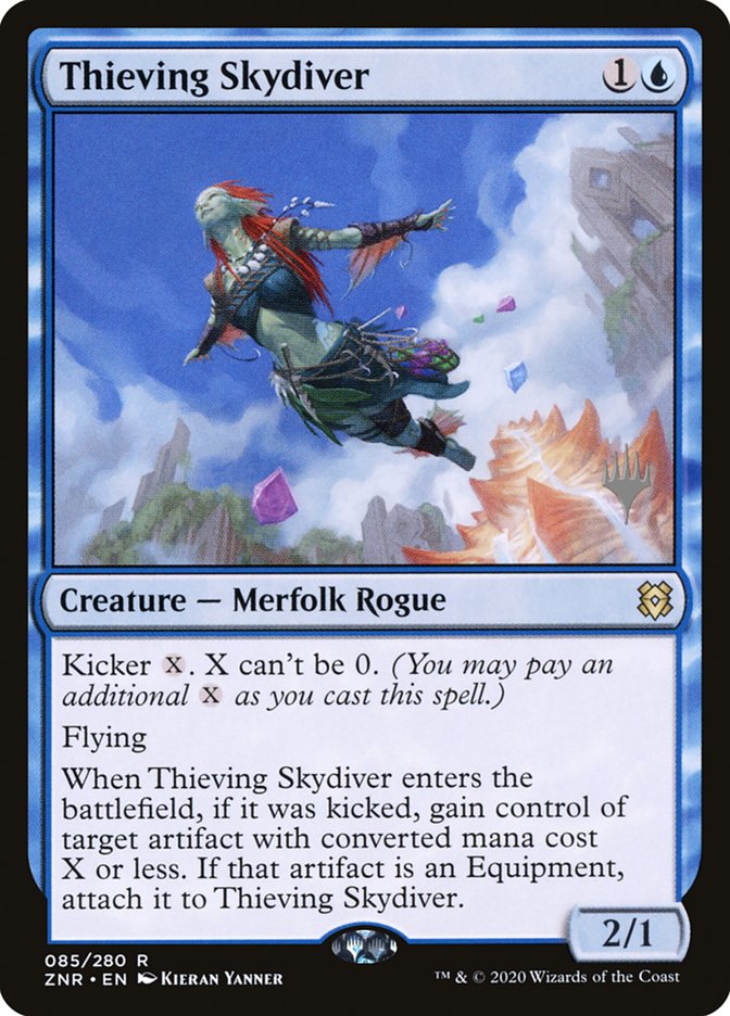 Thieving Skydiver (Promo Pack) [Zendikar Rising Promos] | Good Games Cannington
