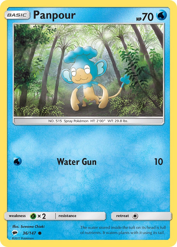 Panpour (36/147) [Sun & Moon: Burning Shadows] | Good Games Cannington