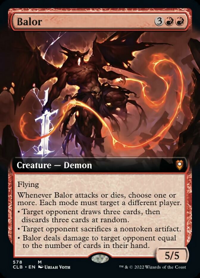 Balor (Extended Art) [Commander Legends: Battle for Baldur's Gate] | Good Games Cannington