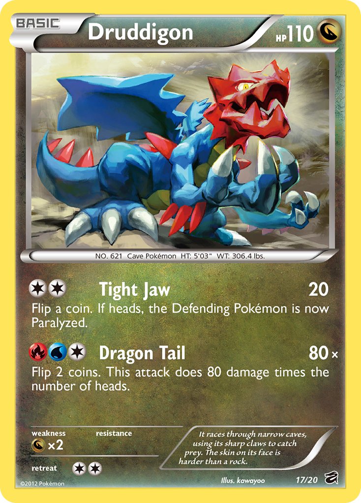 Druddigon (17/20) (Blister Exclusive) [Black & White: Dragon Vault] | Good Games Cannington