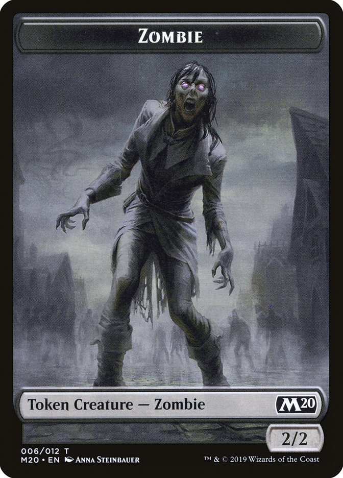 Soldier // Zombie Double-Sided Token [Game Night 2019 Tokens] | Good Games Cannington