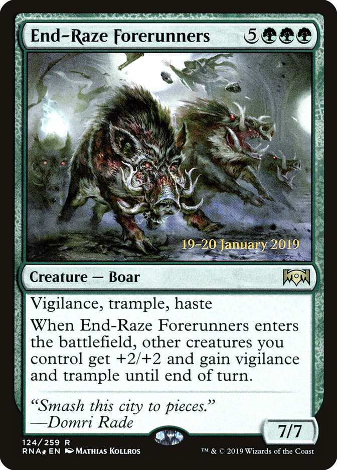 End-Raze Forerunners [Ravnica Allegiance Prerelease Promos] | Good Games Cannington